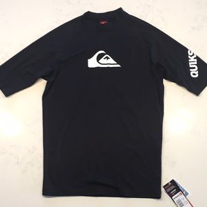 New Black Quicksilver Rashguard